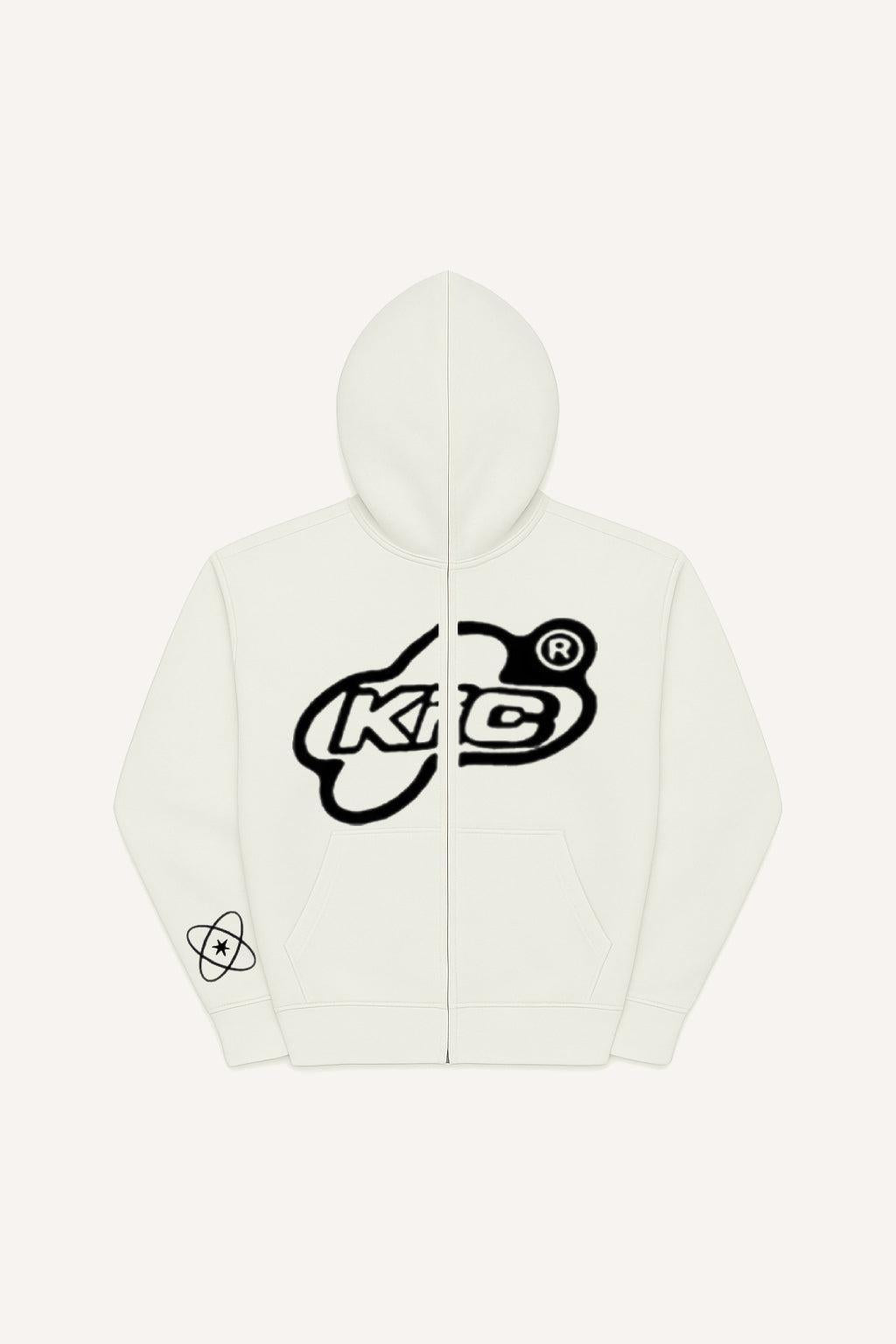 Streetwear White Logo Hoodie OEM High Quality Fashionable Street