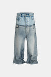Jeans mit doppelter Taille
