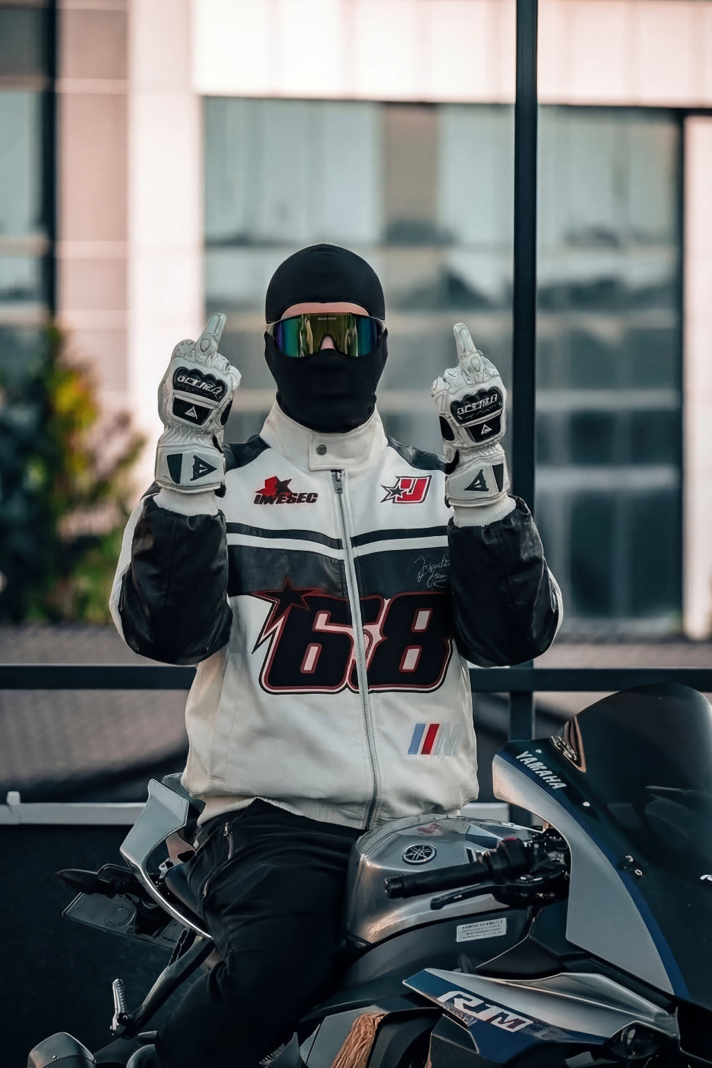 Racing jacket oversized