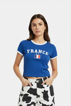Crop top francuski