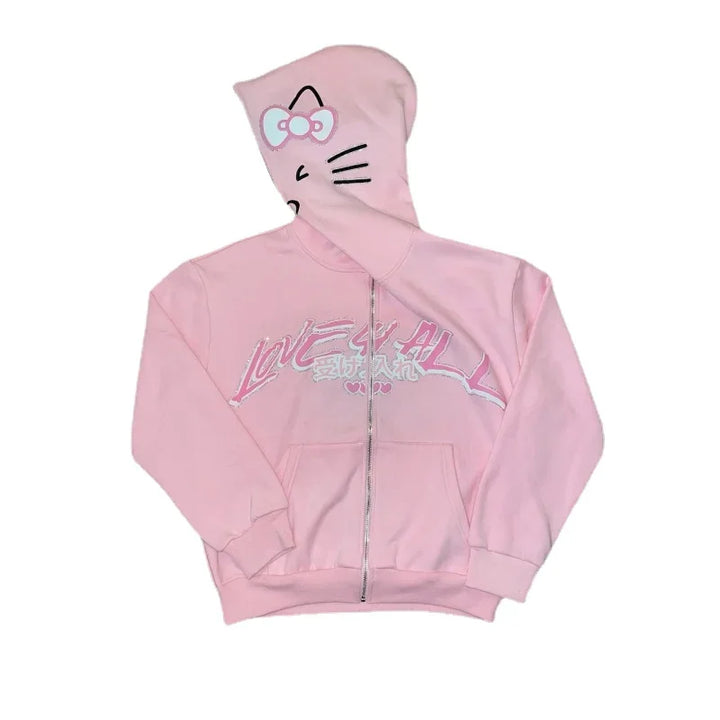 Hello kitty full zip hoodie