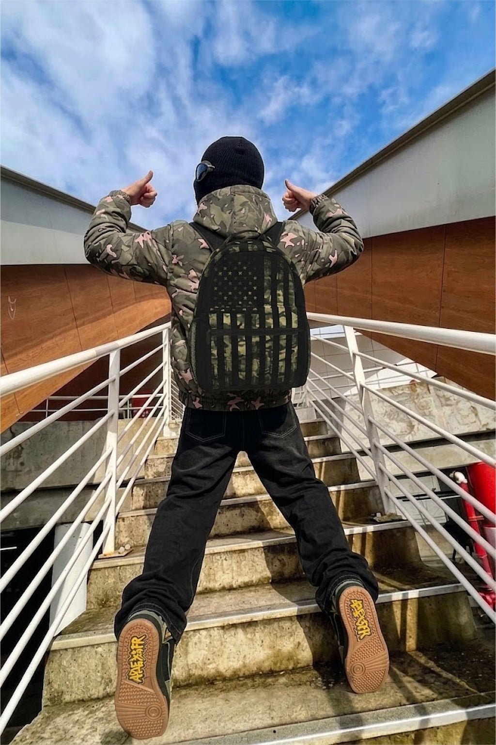 Backpack USA flag - y2k streetwear