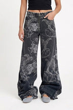 Baggy dragon jeans - y2k streetwear