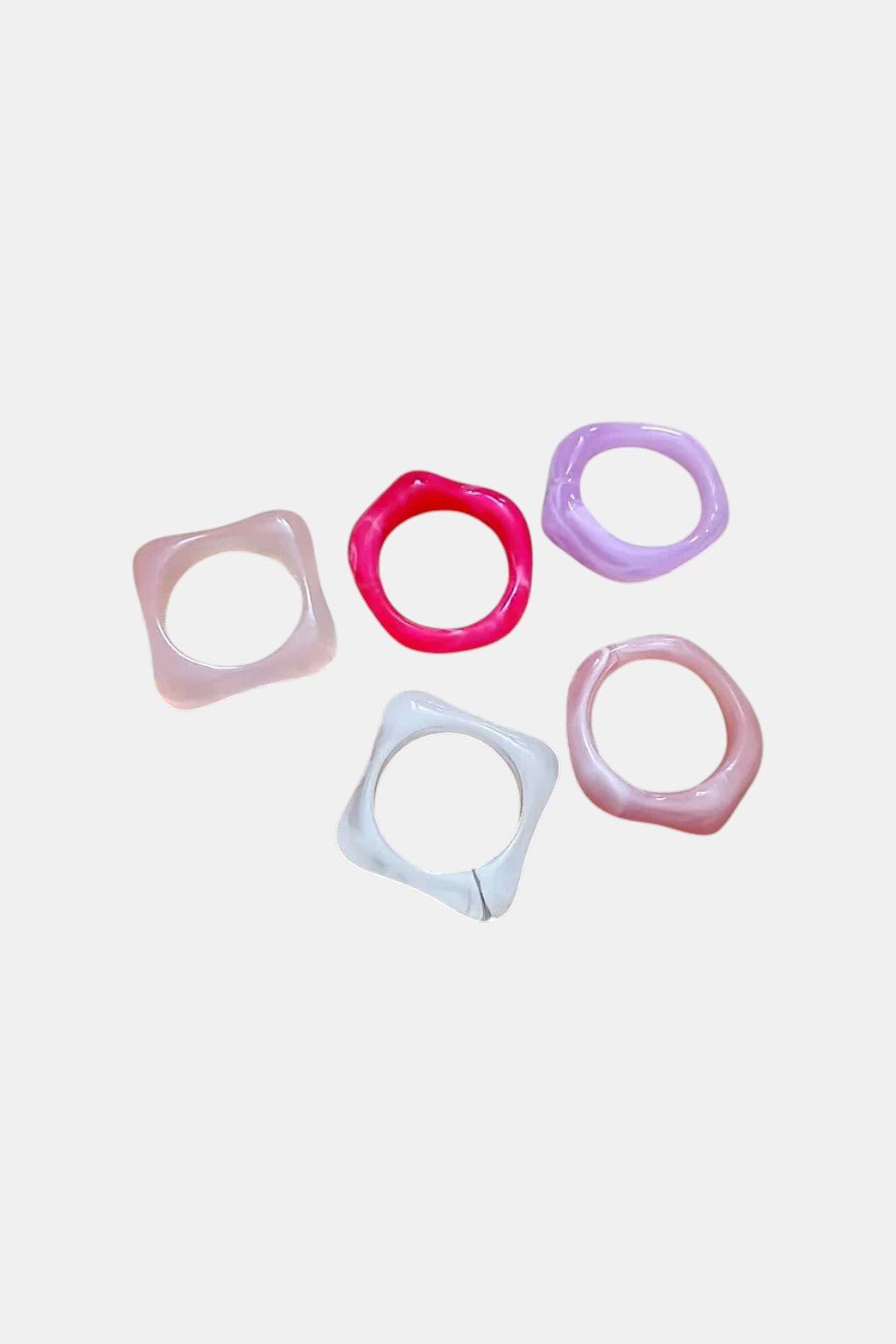Bague en acrylique - y2k streetwear