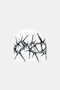 Barbed wire beanie - y2k streetwear