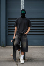 Black jorts - y2k streetwear