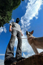 Black stacked jean - y2k streetwear