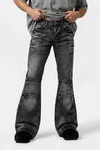 Black stacked jean - y2k streetwear