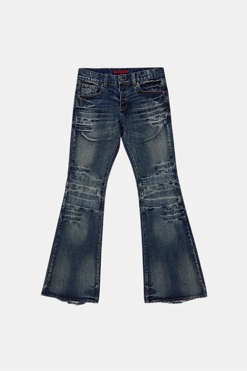 Blue stacked jean - y2k streetwear