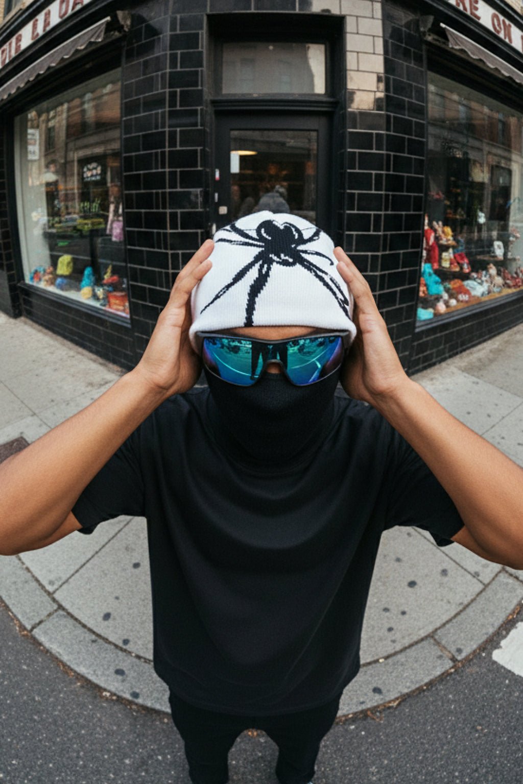 Bonnet araignée - y2k streetwear