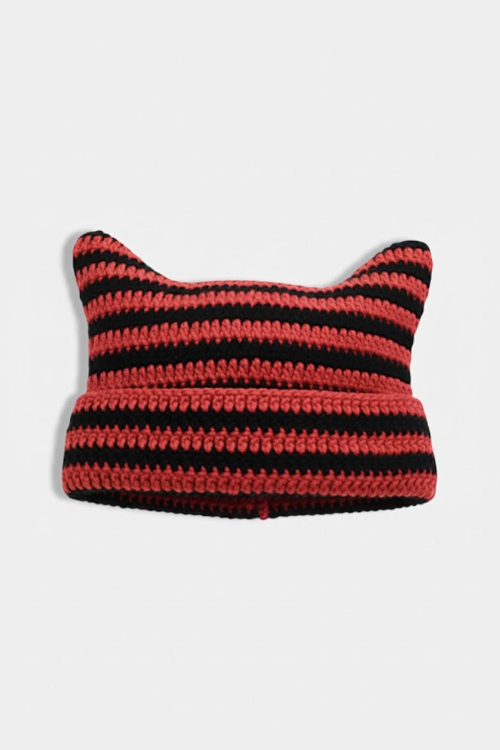 Bonnet chat crochet - y2k streetwear