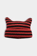 Bonnet chat crochet - y2k streetwear