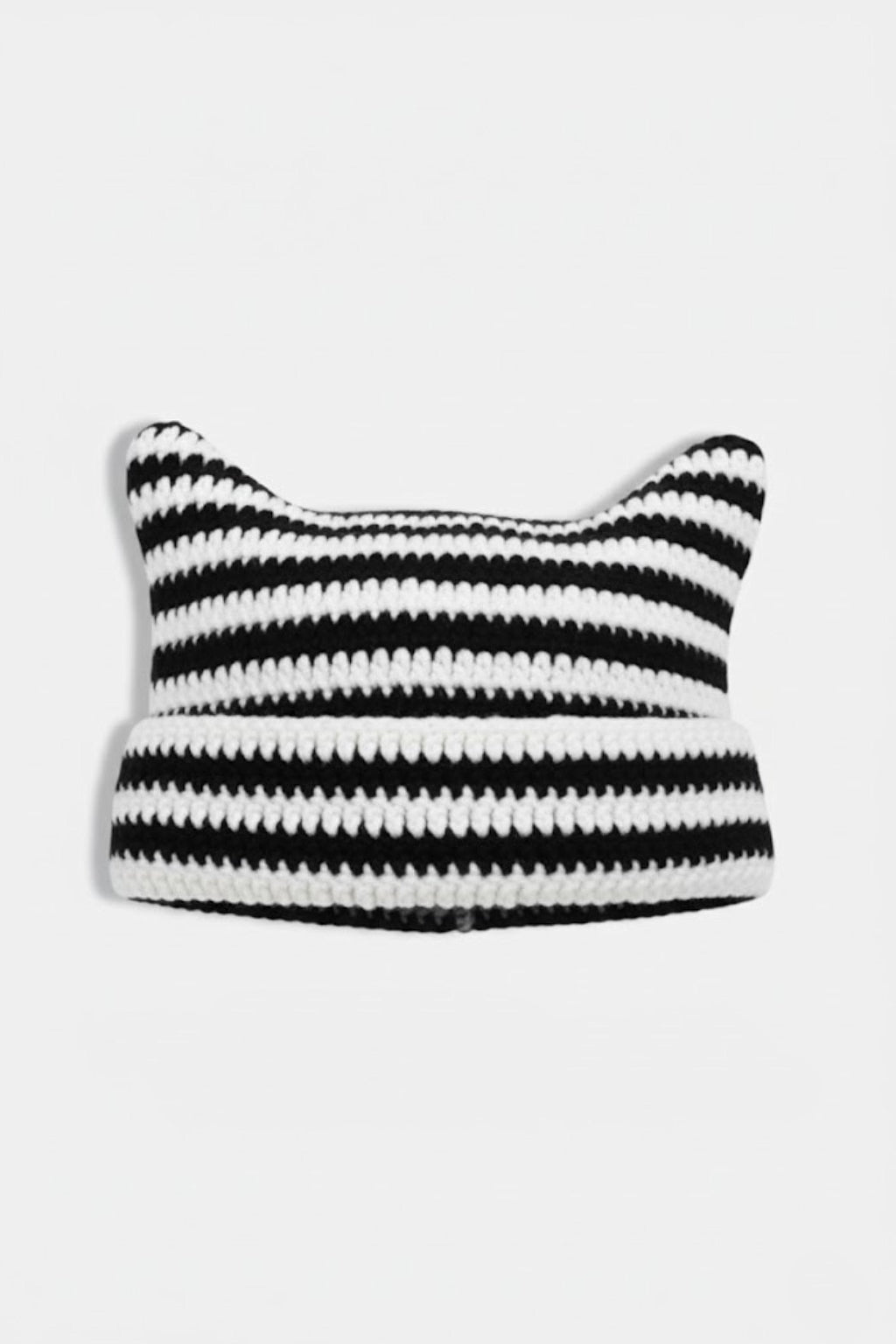 Bonnet chat crochet - y2k streetwear