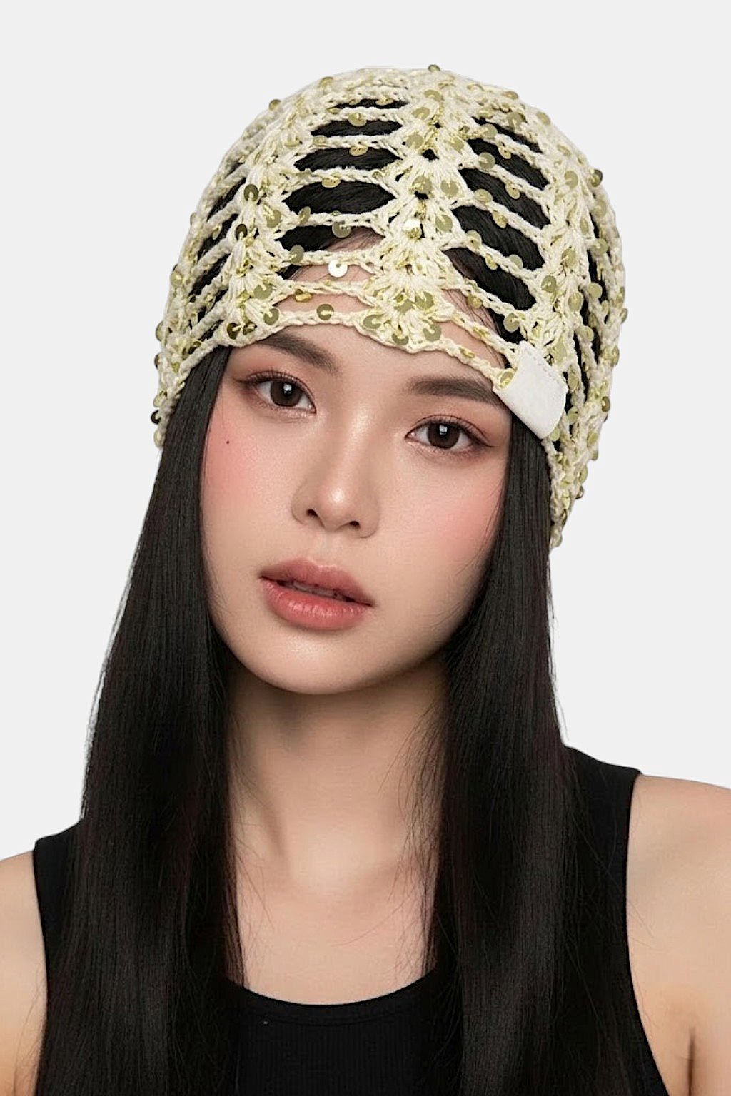 Bonnet crochet - y2k streetwear