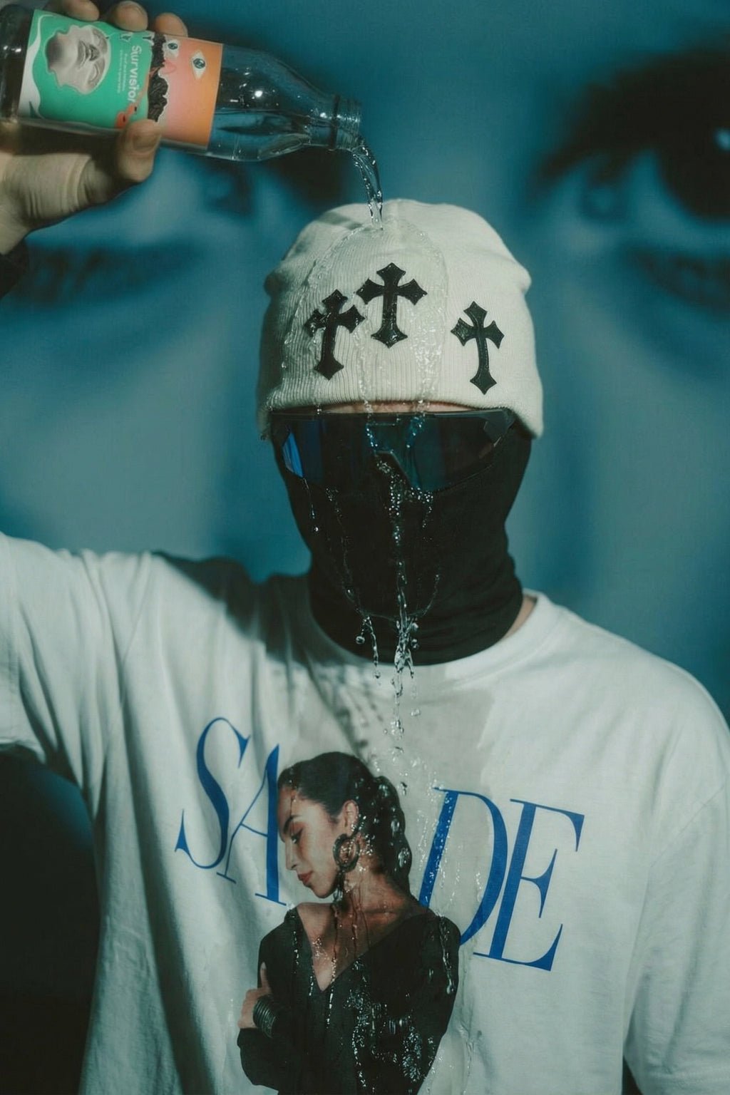 Bonnet croix - y2k streetwear