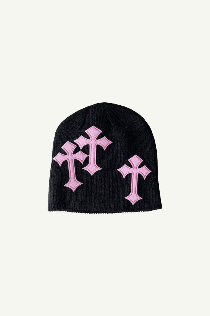 Cross beanie | Y2K Streetwear | y2k streetwear