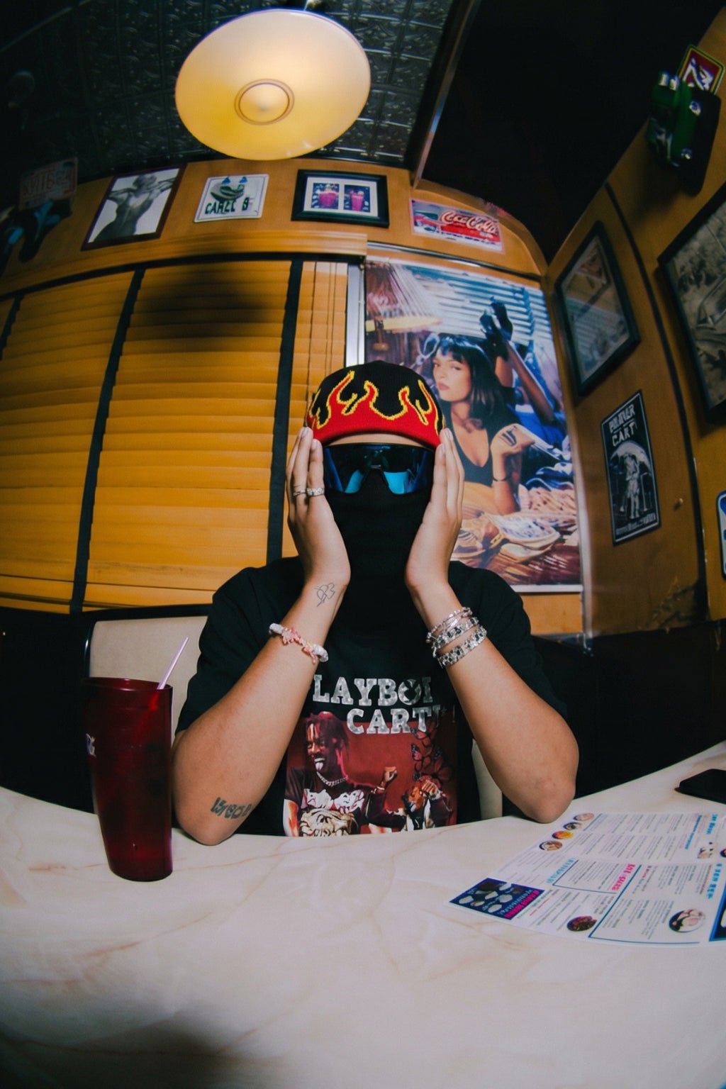 Bonnet flamme - y2k streetwear