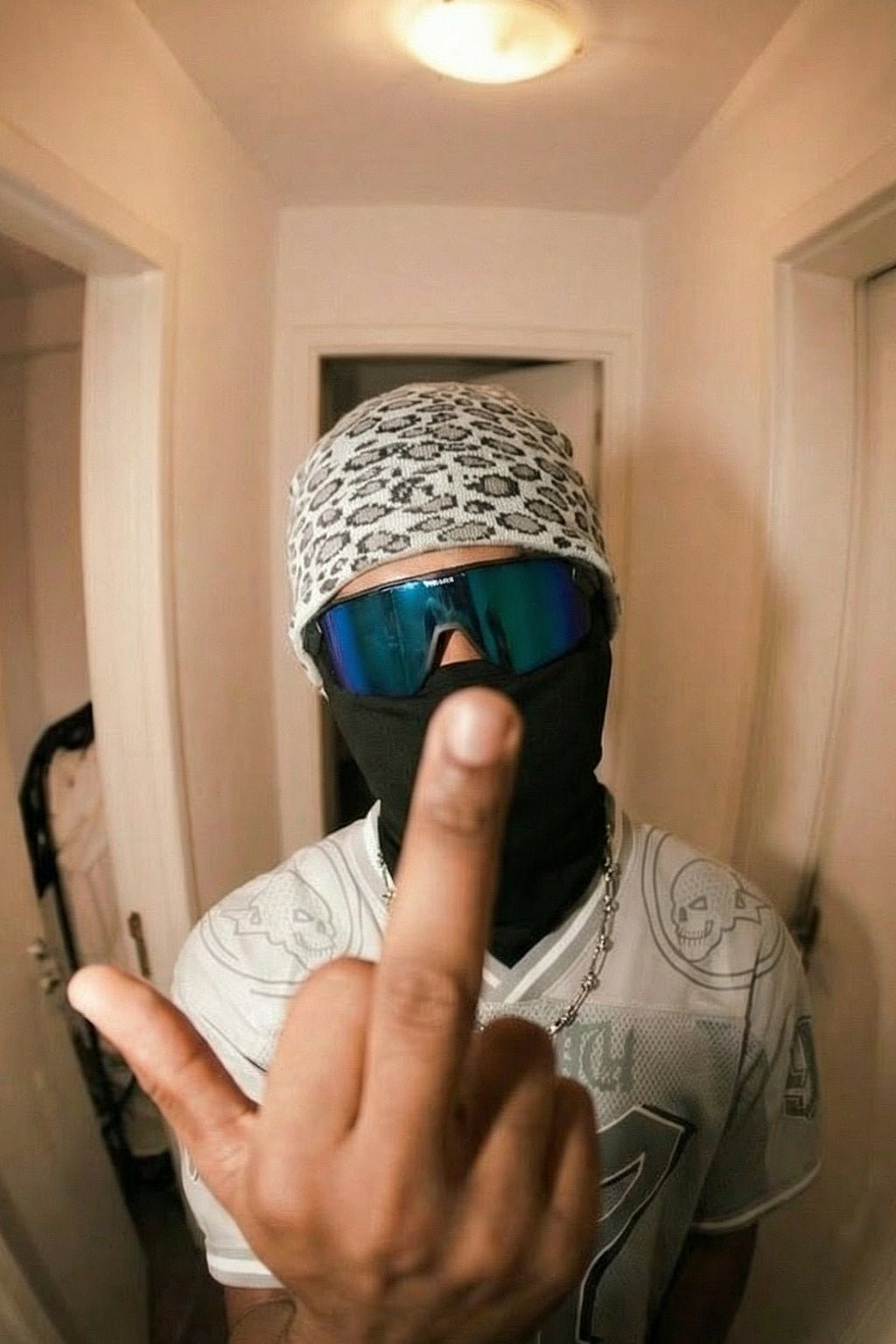 Bonnet leopard - y2k streetwear