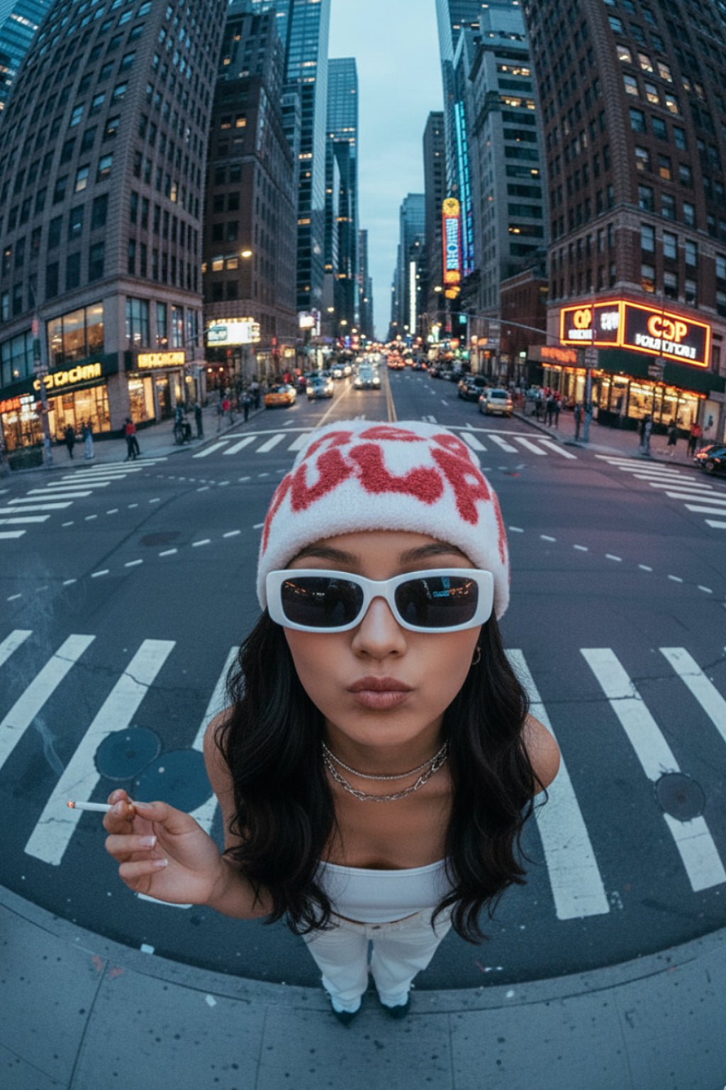 Bonnet Mohair - y2k streetwear