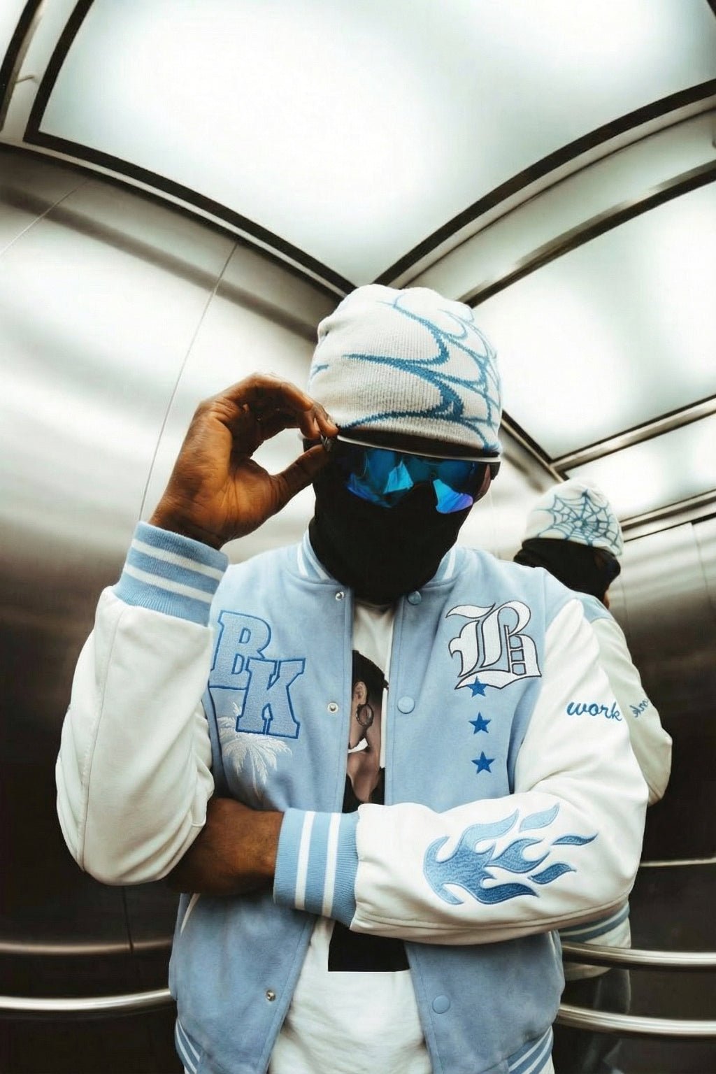 Bonnet toile d'araignée - y2k streetwear