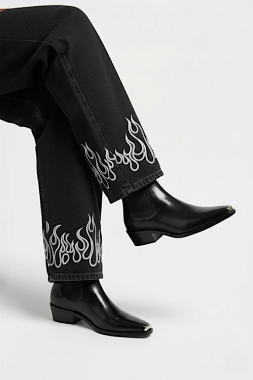 Bottines bout metal - y2k streetwear