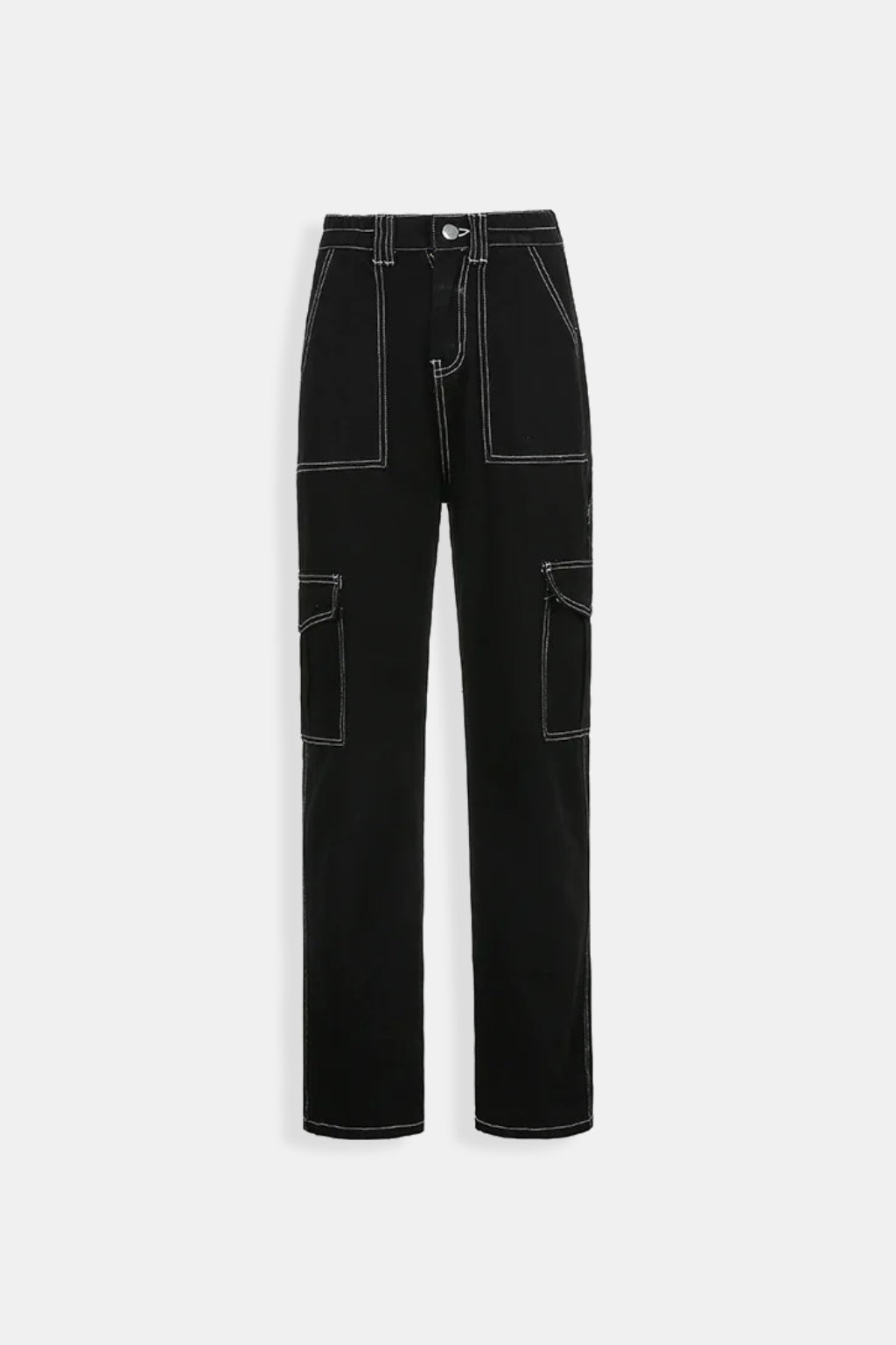 Cargo noir avec couture blanche - y2k streetwear