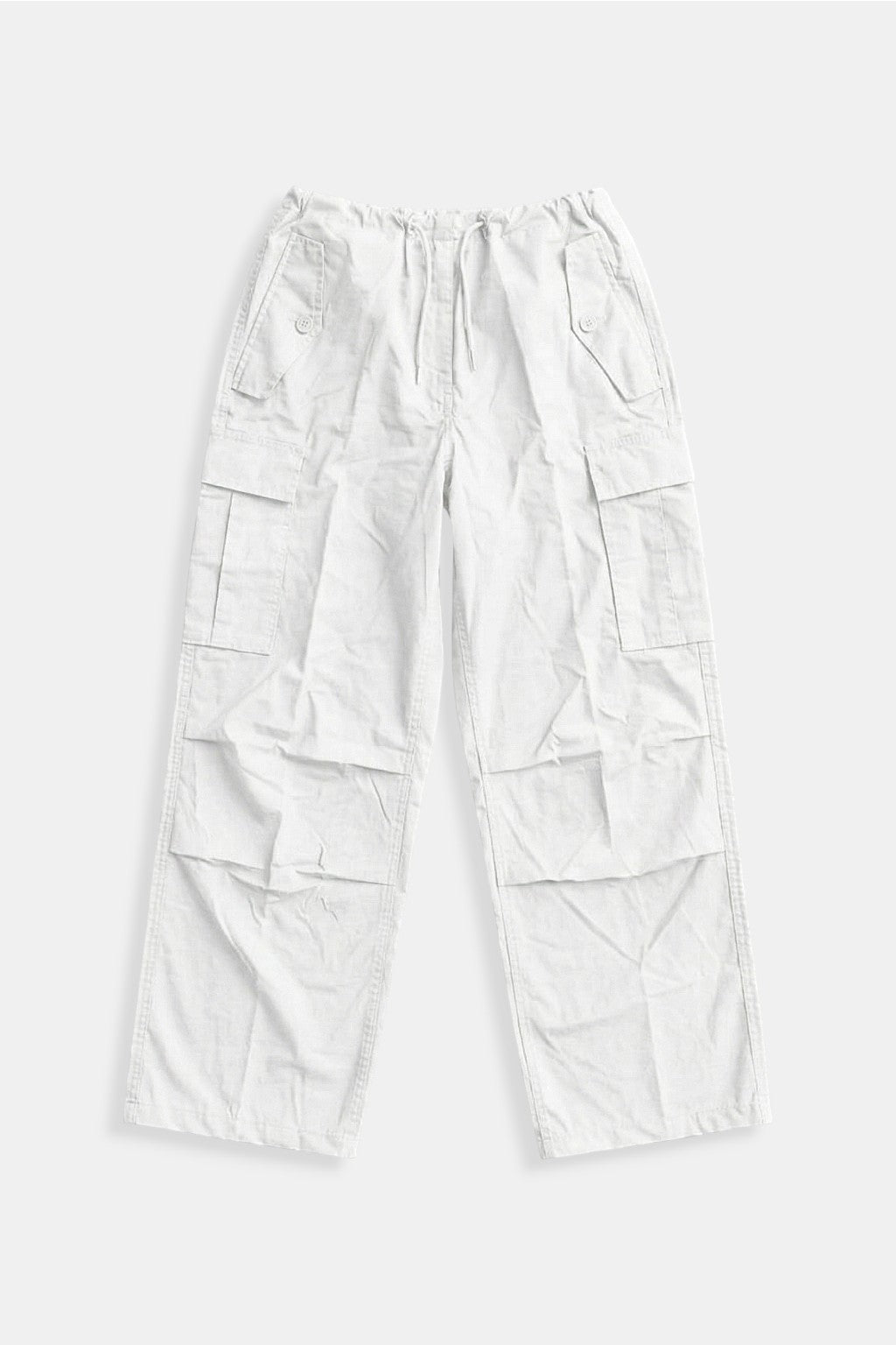 Cargo parachute blanc - y2k streetwear