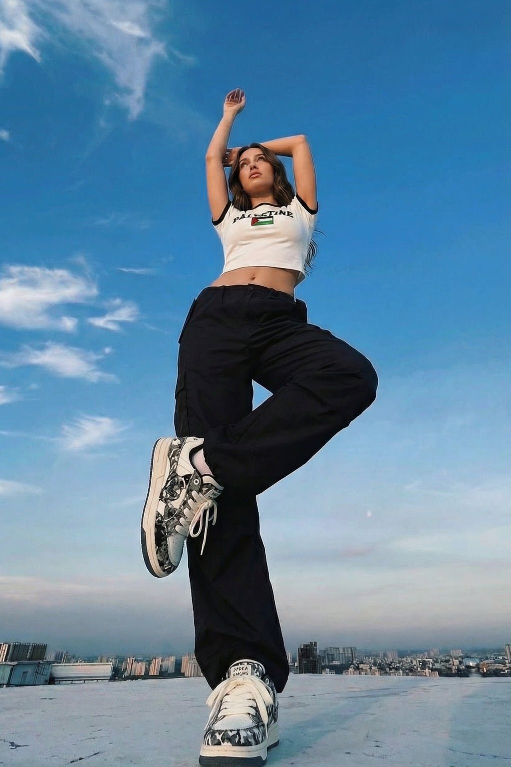 Cargo parachute noir - y2k streetwear