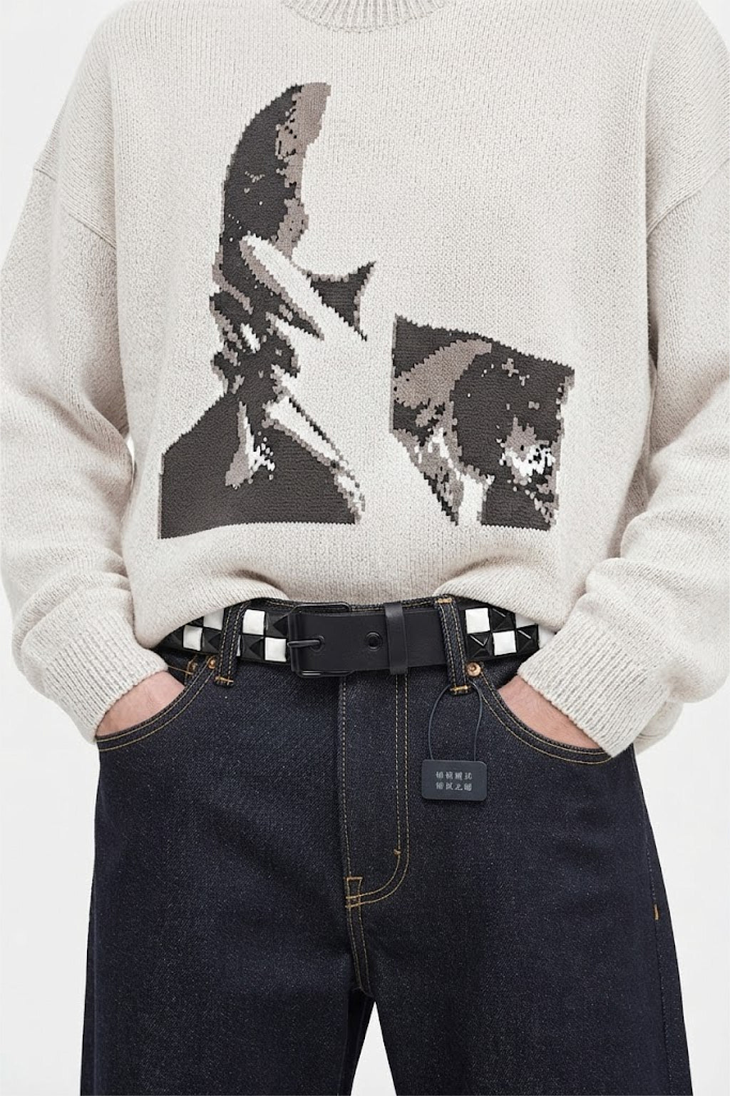 Ceinture à damier - y2k streetwear