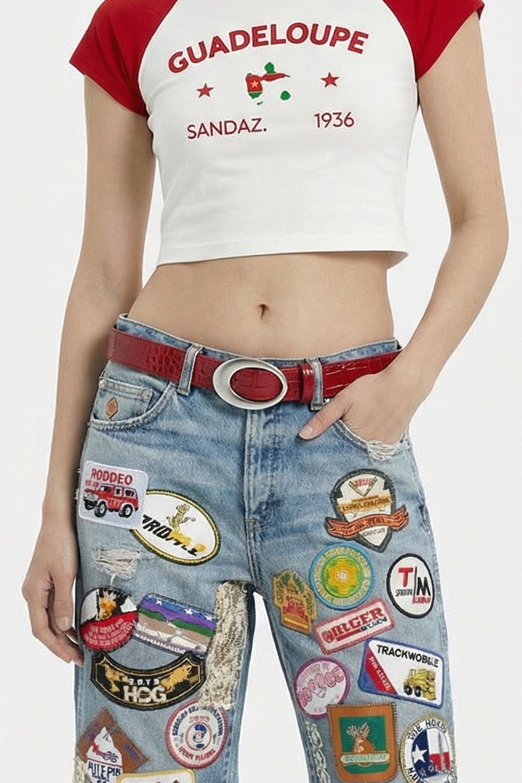 Ceinture crocodile - y2k streetwear