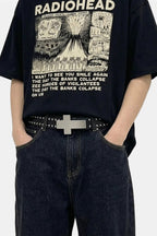 Ceinture croix chretienne - y2k streetwear