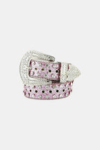 Ceinture strass rose - y2k streetwear