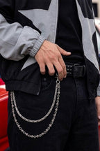 Chaine de pantalon argent - y2k streetwear