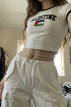 Chaine de taille perle - y2k streetwear