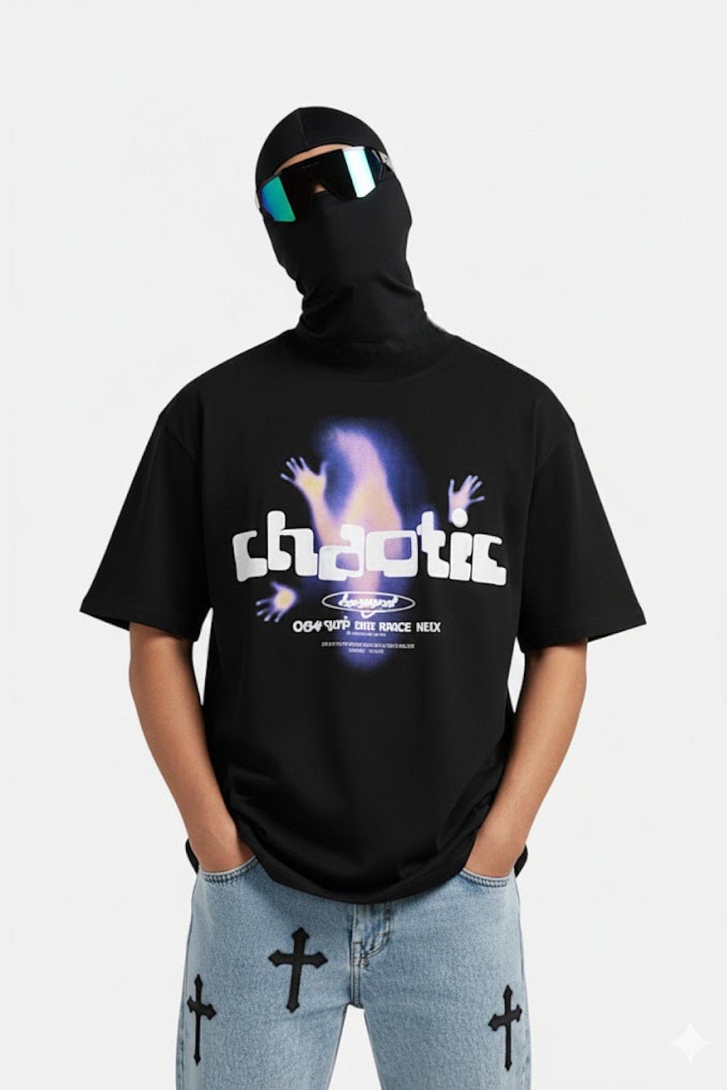 Chaotic t shirt - y2k streetwear