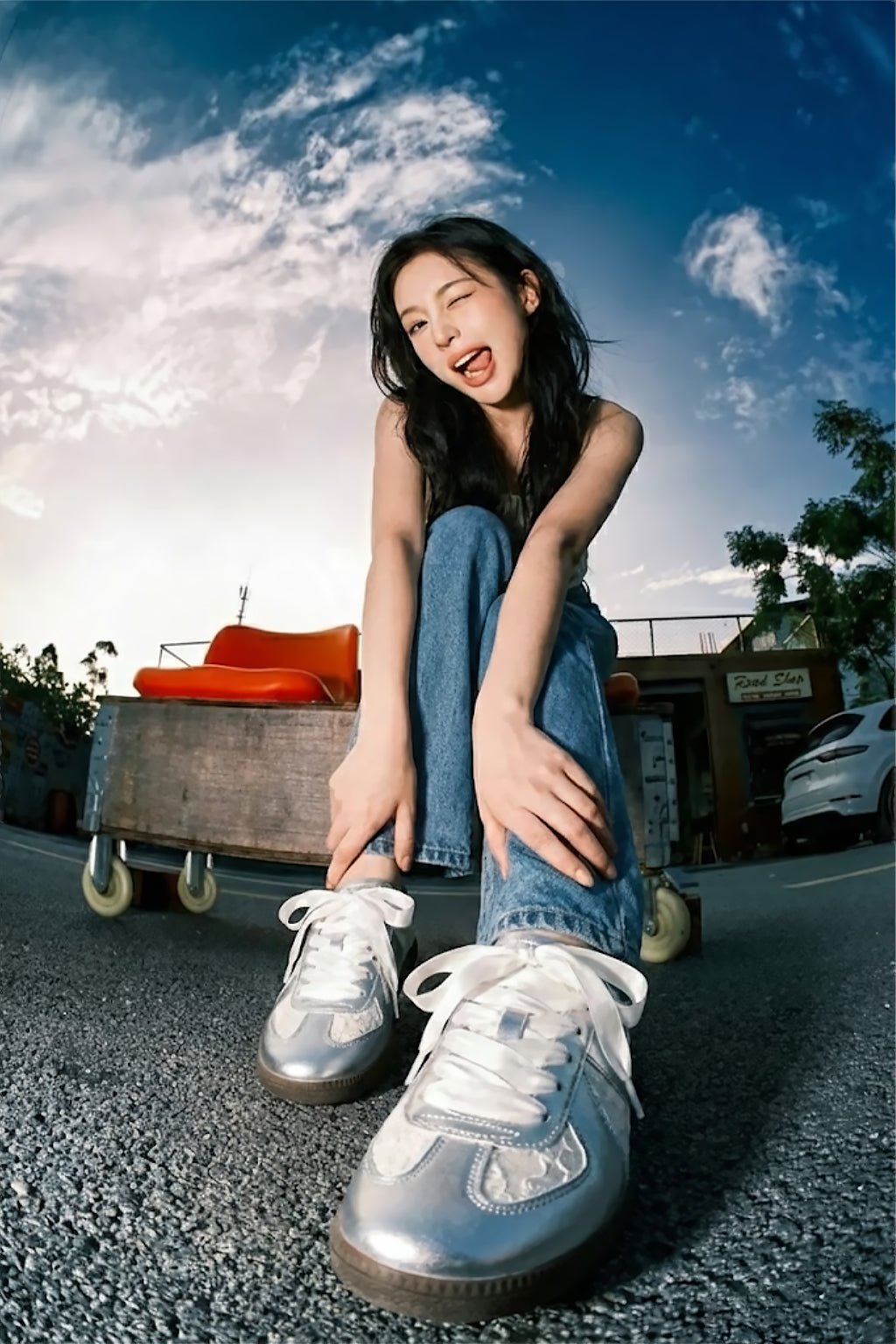 Chaussure lacet ruban - y2k streetwear