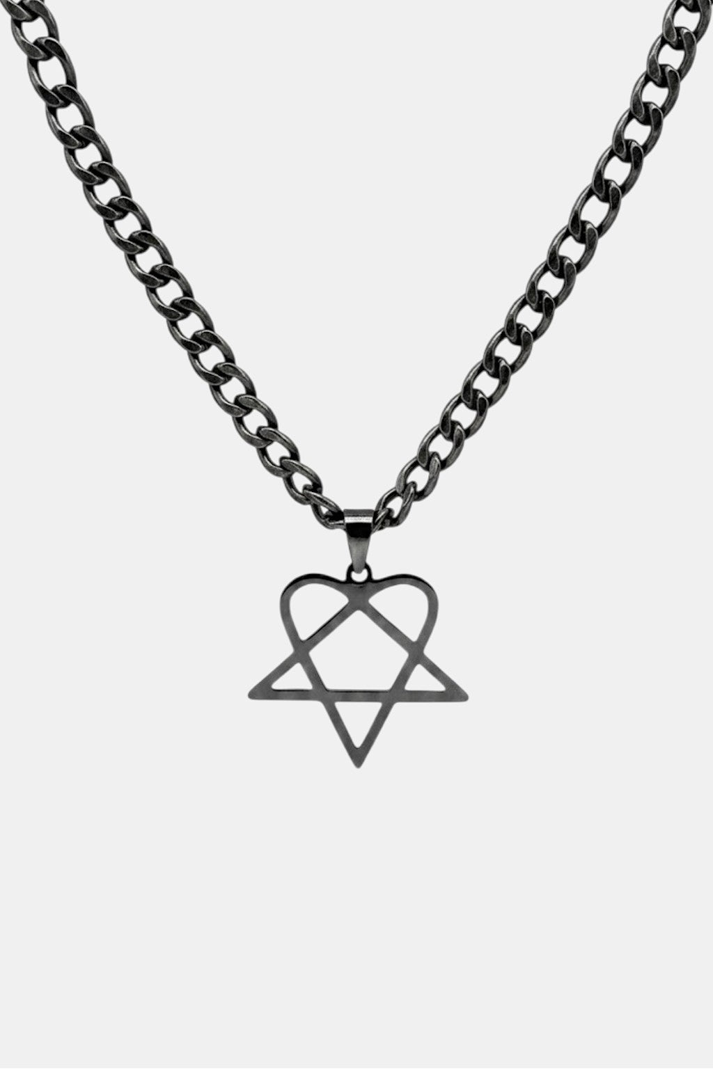 Collier heartagram - y2k streetwear