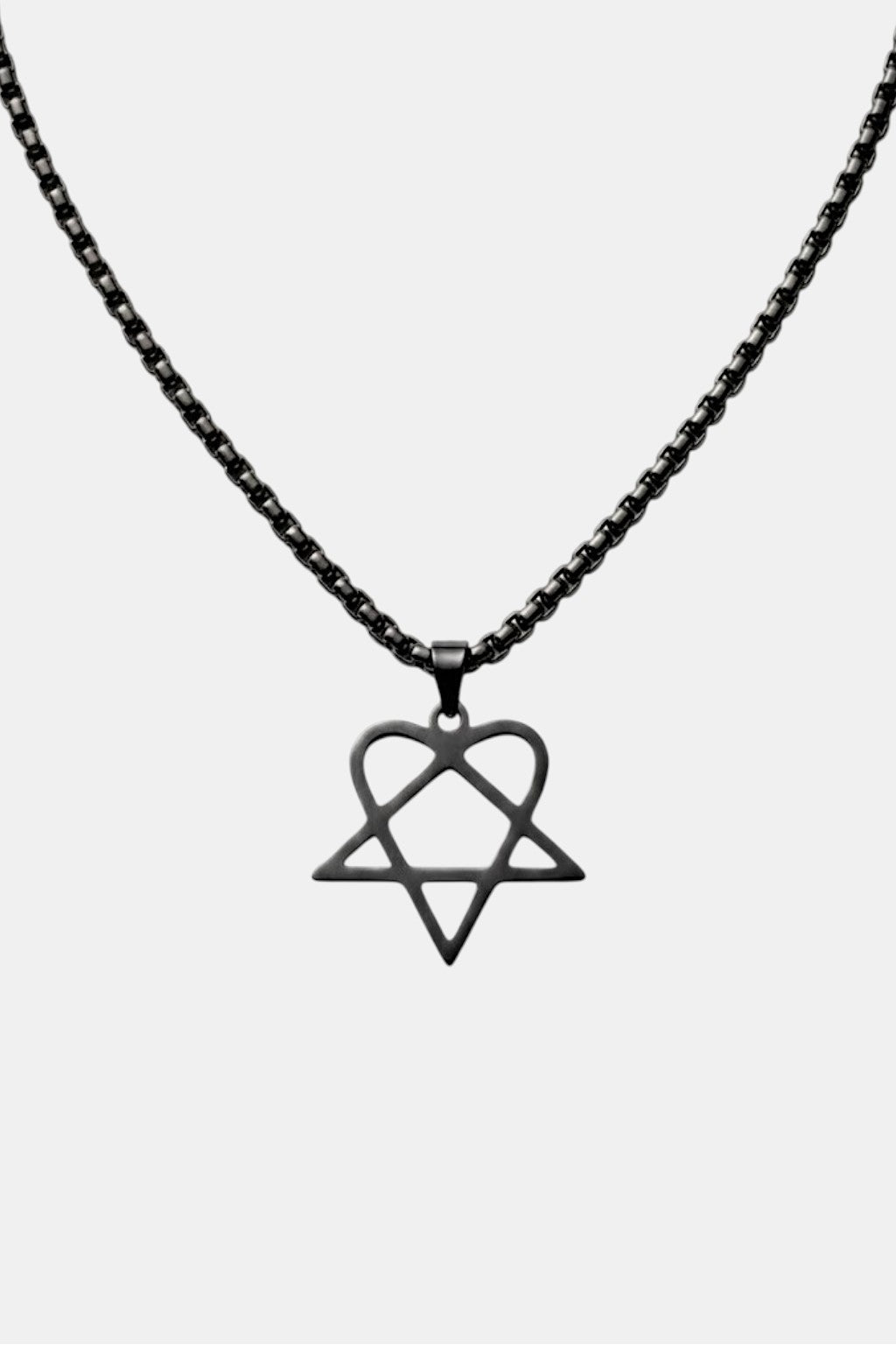 Collier heartagram - y2k streetwear