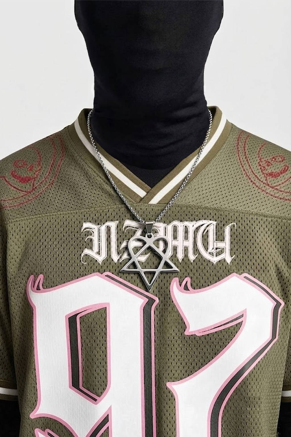Collier heartagram - y2k streetwear