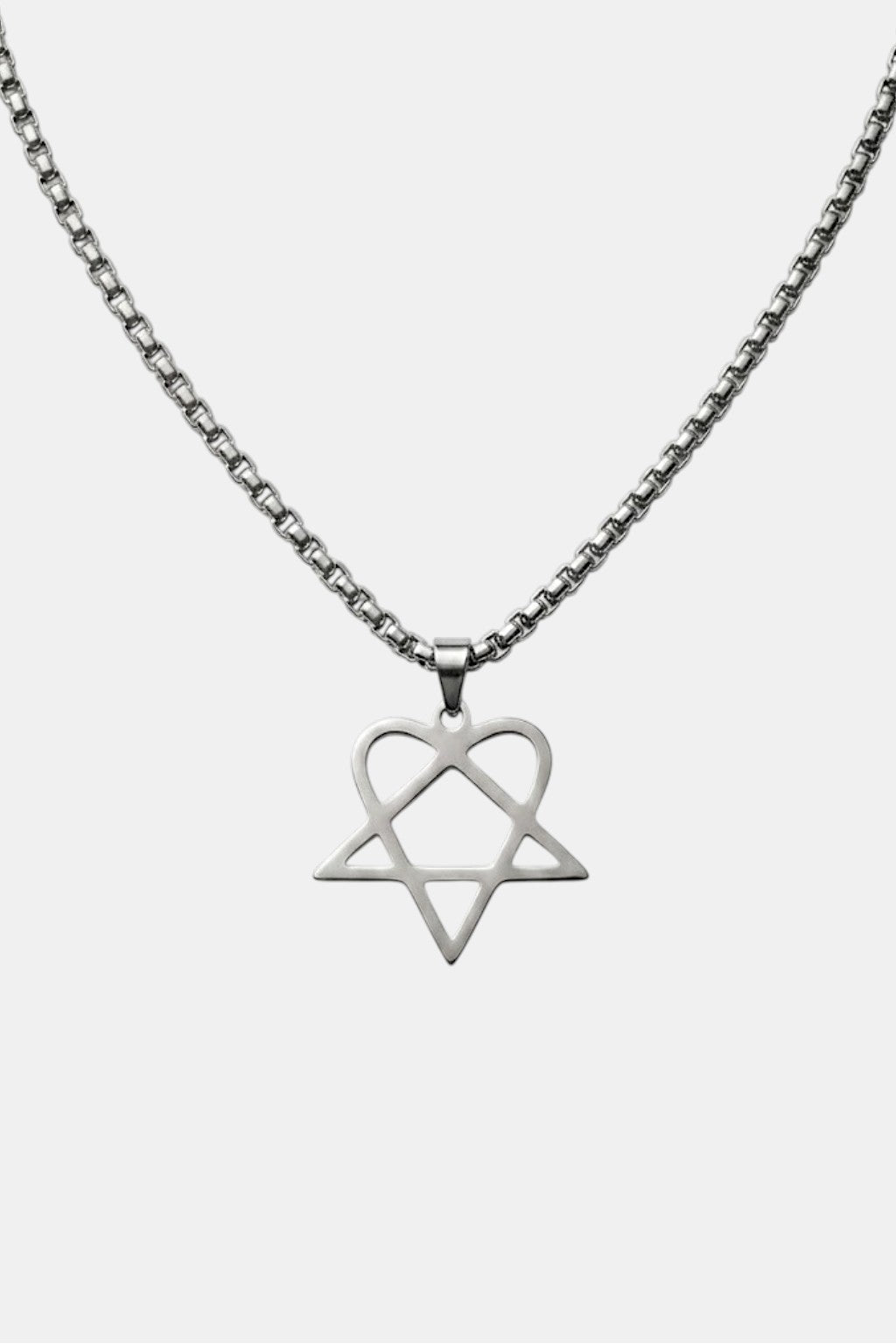 Collier heartagram - y2k streetwear
