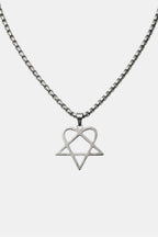 Collier heartagram - y2k streetwear