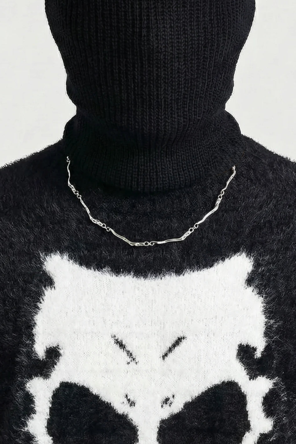 Collier liquid silver - y2k streetwear