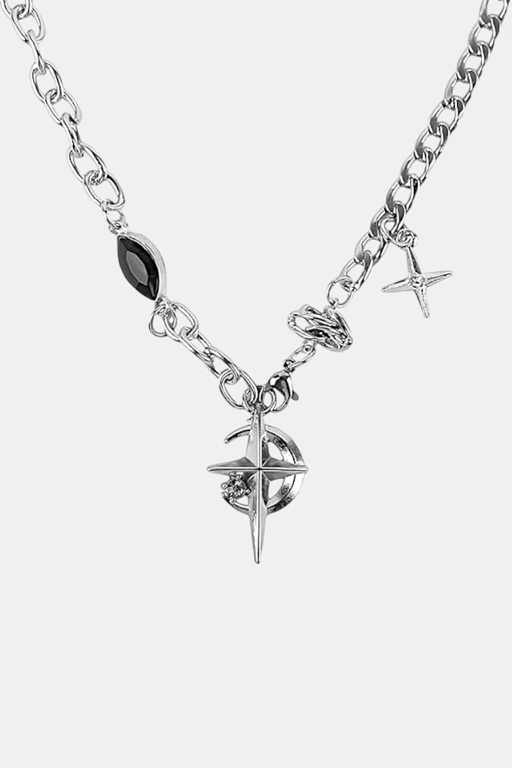 Collier lune etoile - y2k streetwear