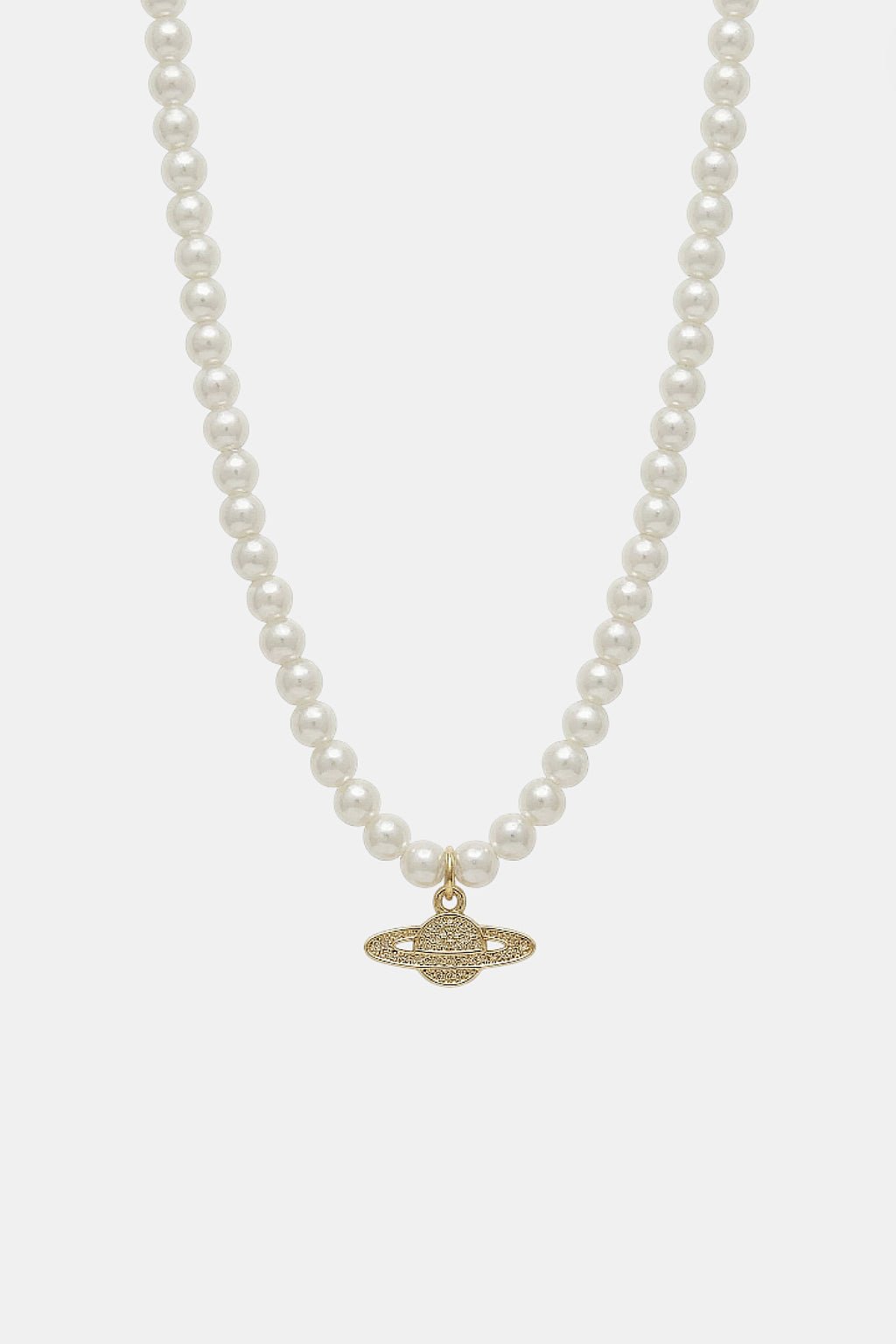 Collier planete et perle - y2k streetwear