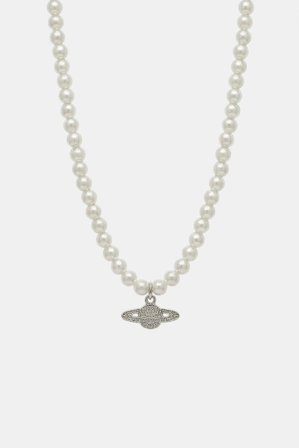 Collier planete et perle - y2k streetwear