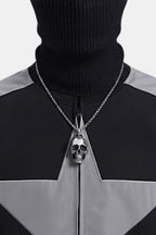 Collier tête de mort - y2k streetwear