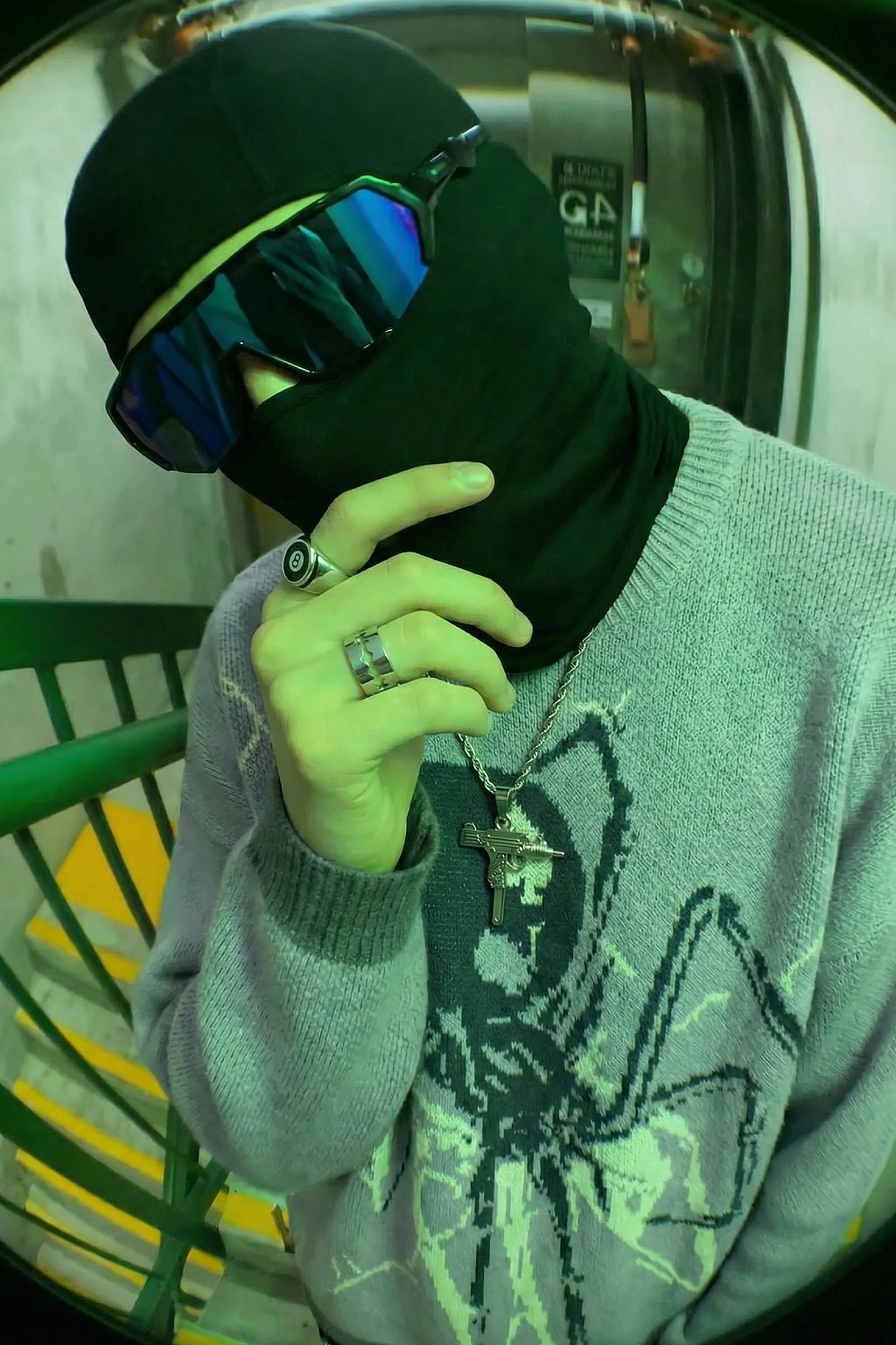 Collier uzi - y2k streetwear