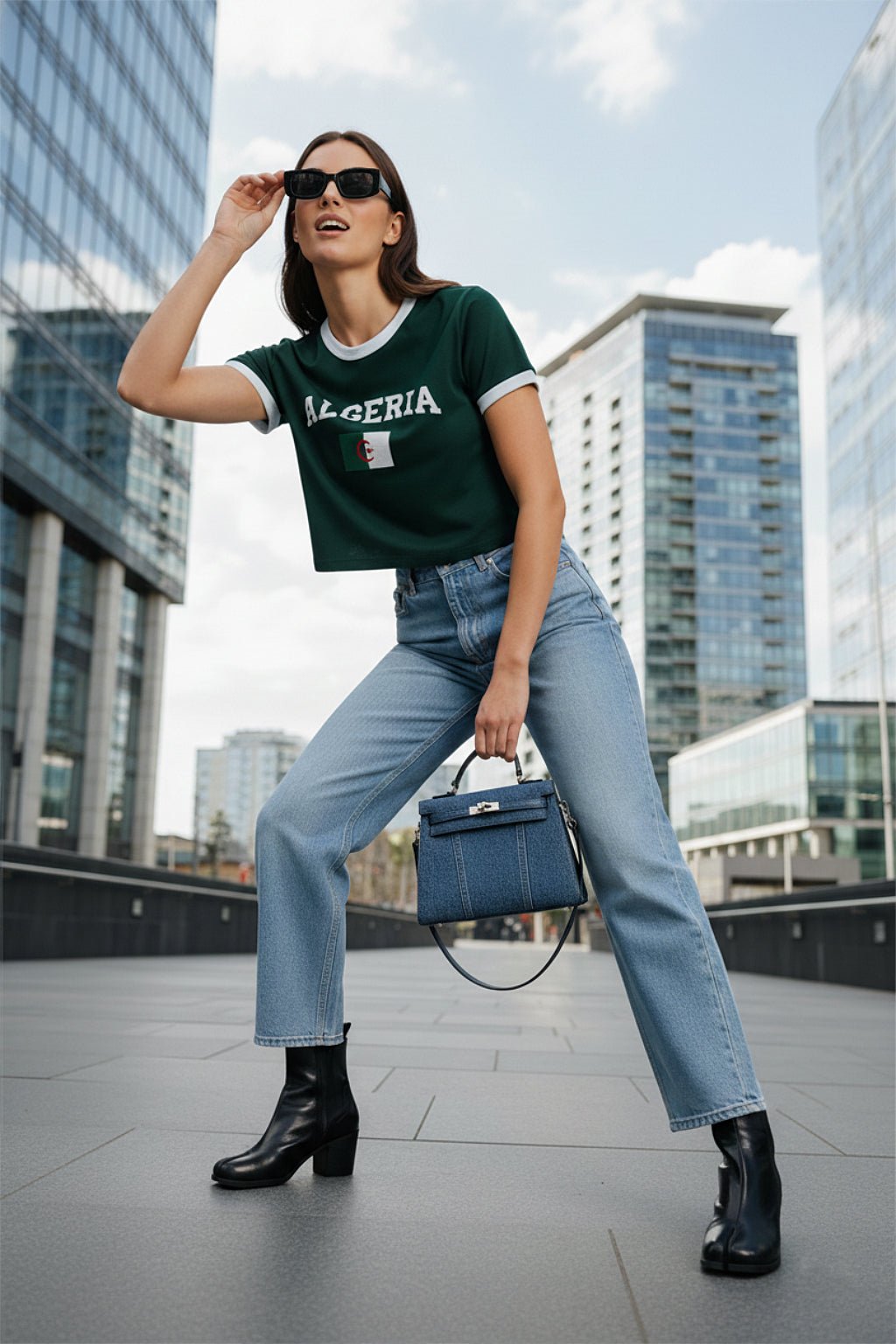 Crop top Algérie - y2k streetwear