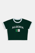 Crop top Algérie - y2k streetwear