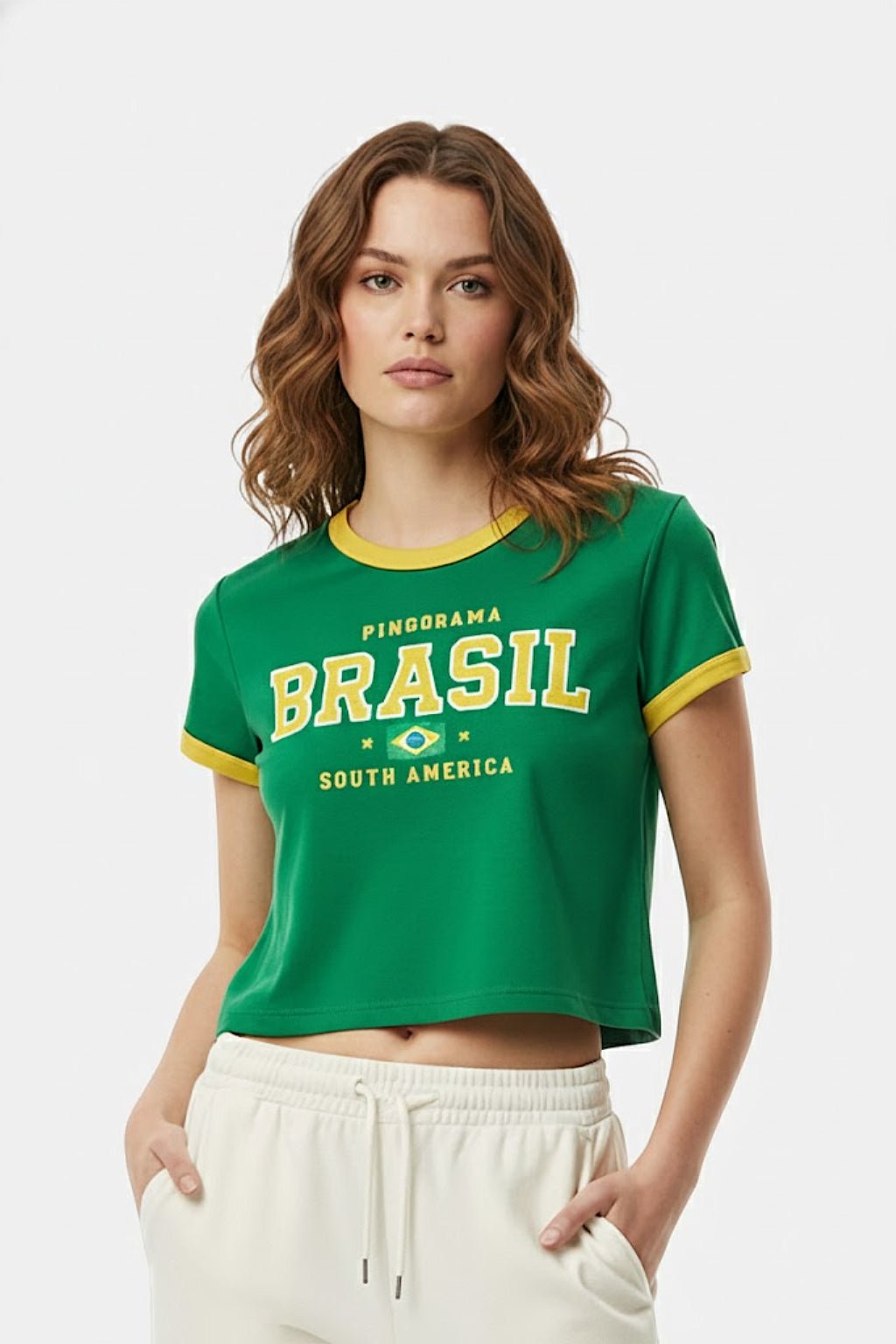 Crop top Brésil - y2k streetwear